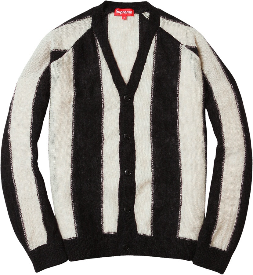 Striped Mohair Cardigan view 2